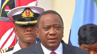 Kenya&#39;s president speaks in the aftermath of a terror attack in Nairobi