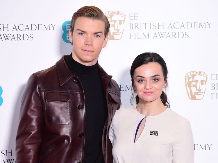 Will Poulter and Hayley Squires attending the EE British Academy Film Awards nominations announcement at BAFTA, LondoN