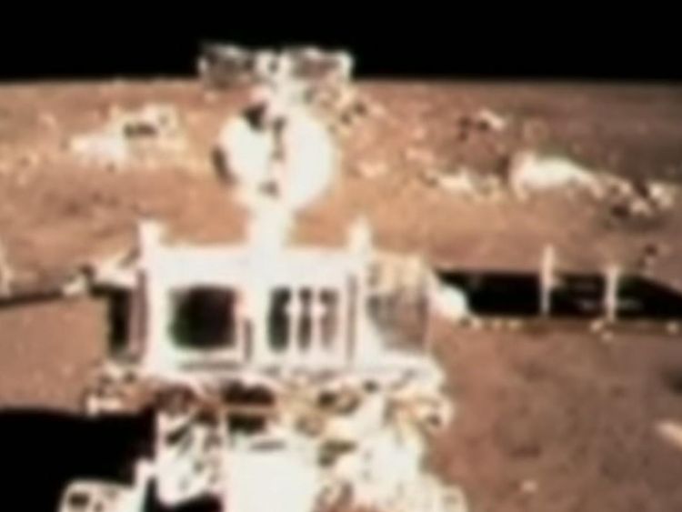 Chinese lunar explorer Chang'e 4 touches down on the far side of the moon.