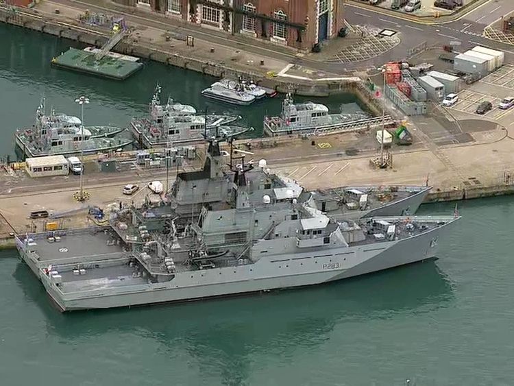 Warship HMS Mersey deployed to intercept migrant boats in Channel Warship HMS Mersey deployed to intercept migrant boats in Channel
