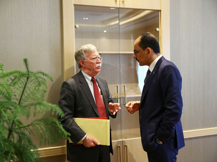 John Bolton held talks with Ibrahim Kalin in Turkish capital Ankara