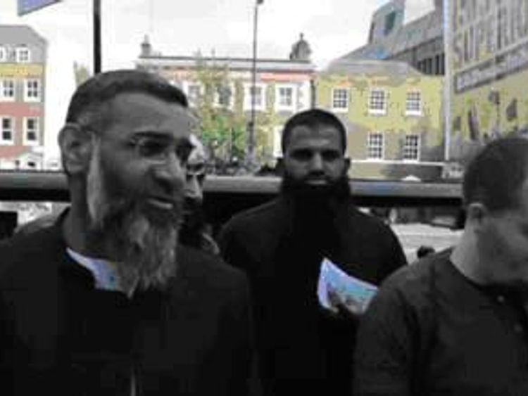 Lewis Ludlow with Anjem Choudary