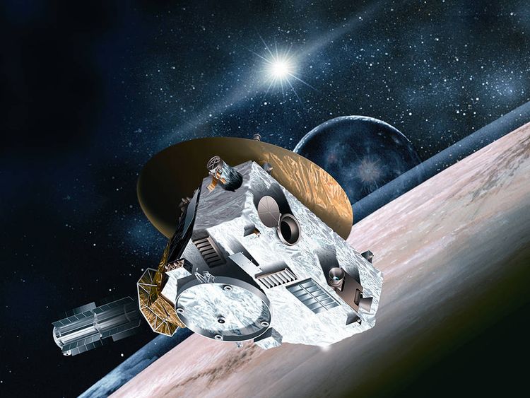 An artist's illustration of New Horizons as it flew past Pluto a few years ago. Pic: NASA