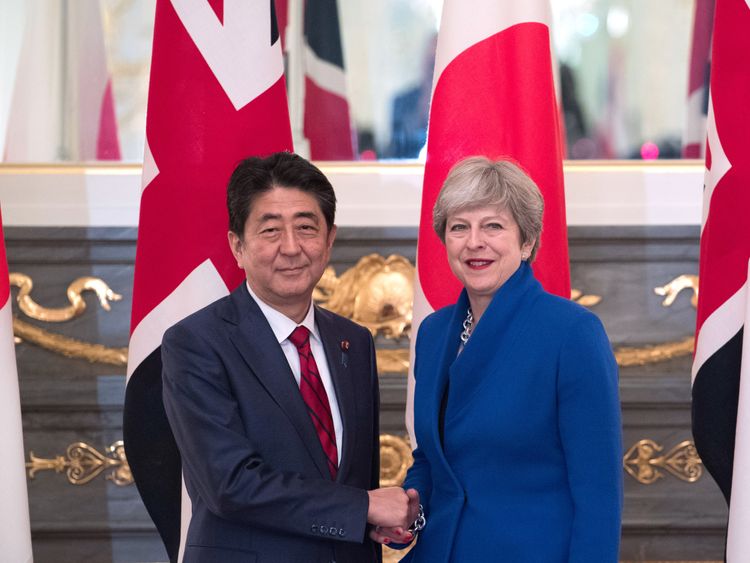 Shinzo Abe and Theresa May