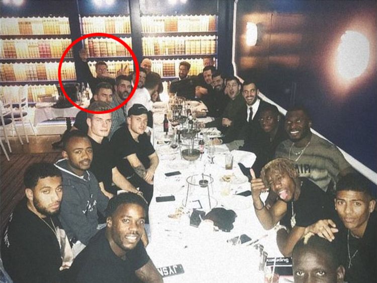 He said any resemblance to the gesture is "coincidental". Pic: Max Meyer/Instagram