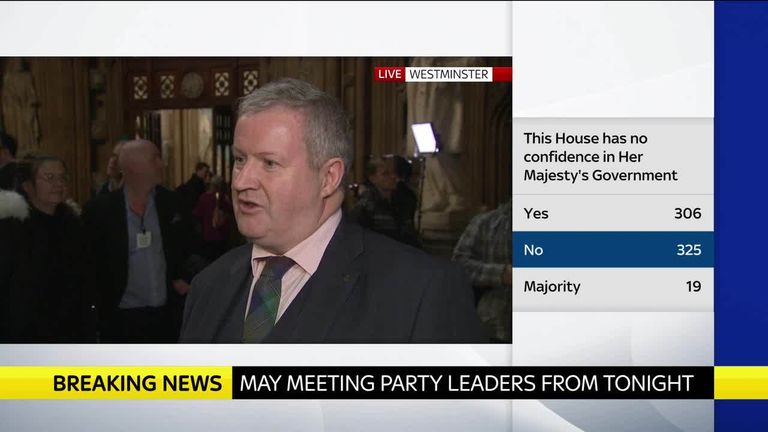 Ian Blackford sets out his red lines for Brexit talks with Theresa May after the PM won the government&#39;s confidence vote.