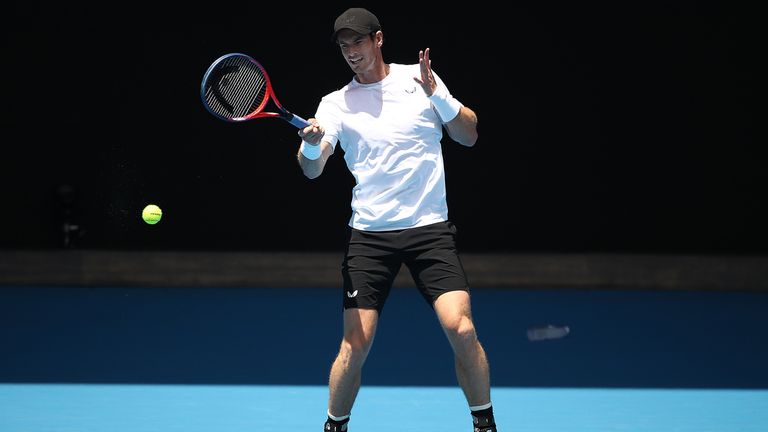 He was back on the practice courts in Melbourne the day after the announcement