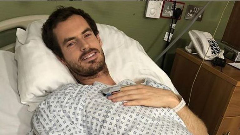 Andy Murray confirmed he had hip resurfacing surgery on Monday. Pic: Instagram/AndyMurray