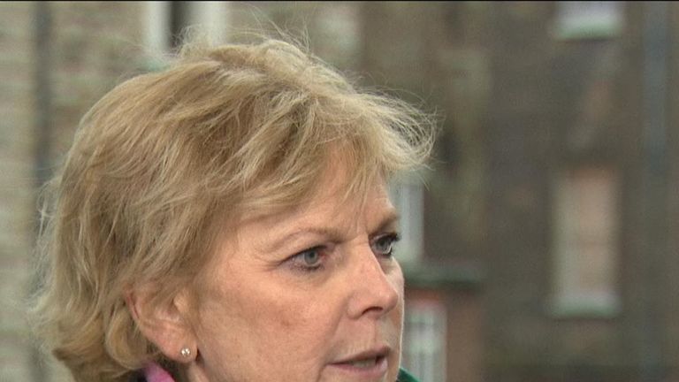 Anna Soubry responds to protests outside parliament by not responding