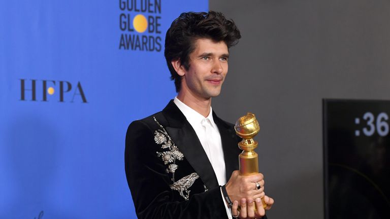 Ben Whishaw in the press room during the 76th Annual Golden Globe Awards at The Beverly Hilton Hotel on January 6, 2019 in Beverly Hills, California.
