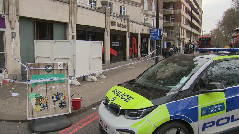 A bouncer was stabbed to death in London&#39;s Park Lane