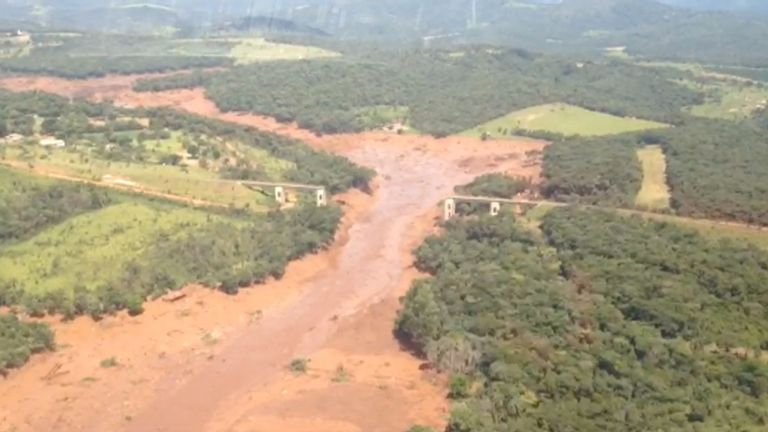 The country&#39;s president has described the mining dam collapse as a &#39;tragedy&#39;