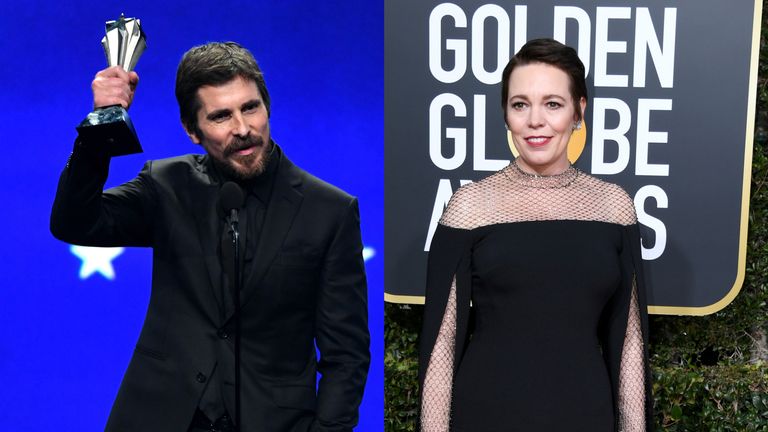 Christian Bale and Olivia Colman both won awards at the Critics&#39; Choice Awards
