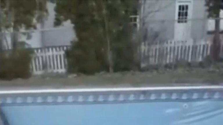 Ohio police uncover a deer in a garden pool