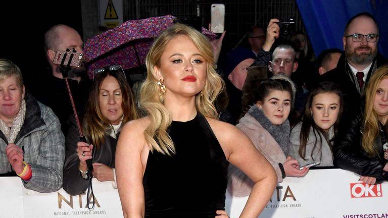 Emily Atack came second in the jungle