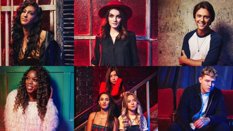 Clockwise from top left: Anisa, Holly Tandy, Jordan Clarke, Michael Rice, Maid and Kerrie-Anne