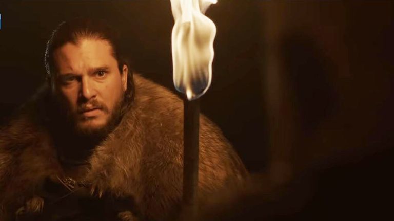 Jon Snow in Game Of Thrones final season. Pic: Sky Atlantic