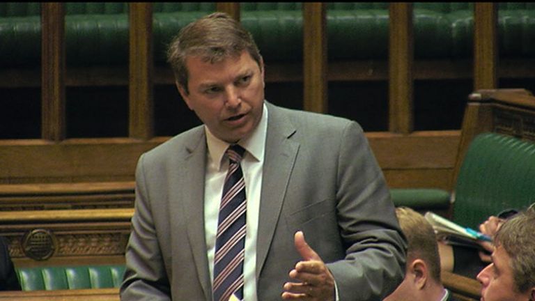 Tory MP Gareth Johnson, who has quit from the whips office over Theresa May&#39;s Brexit deal