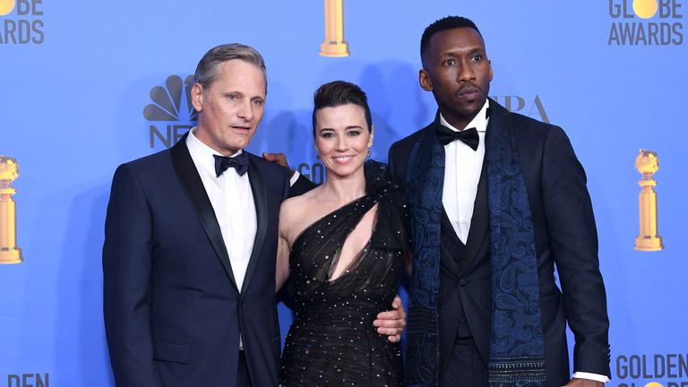 Viggo Mortensen, Linda Cardellini, and Mahershala Ali: Green Book was one of the big winners at the 76th Annual Golden Globe Awards at The Beverly Hilton Hotel