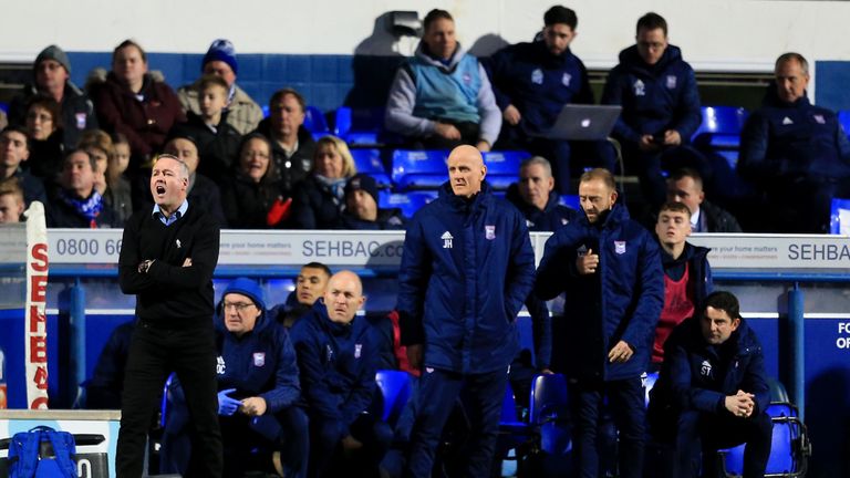 Ipswich Town are bottom of the Championship
