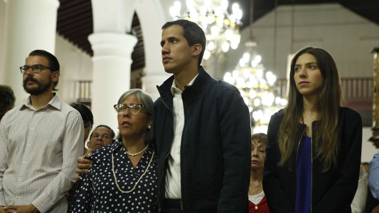 Support for Juan Guaido in the middle-class districts is almost complete