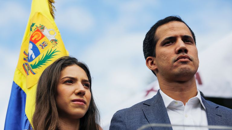 Juan Guaido believes he and his wife Fabiana Rosales could be in danger 