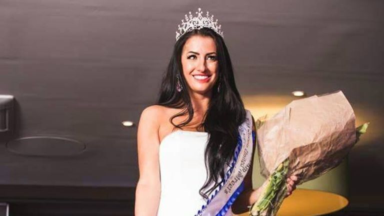 Kerri Parker won Miss UK in 2016. Pic: Twitter/Itskerriparker