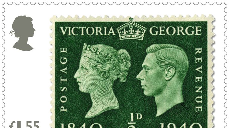 King George VI Postal Centenary stamp