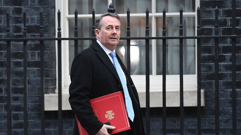 International Trade Secretary Liam Fox