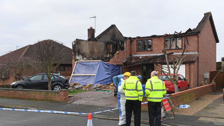 Police said it could take a number of days to work out how the fire started