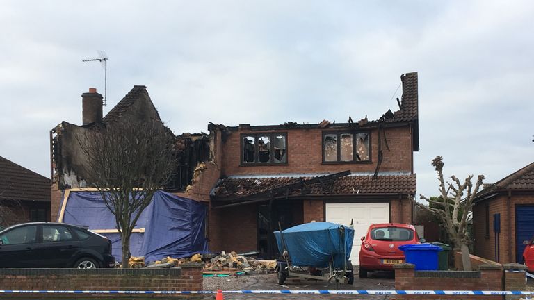 Three people have been killed in the fire. Pic: Lincs FM