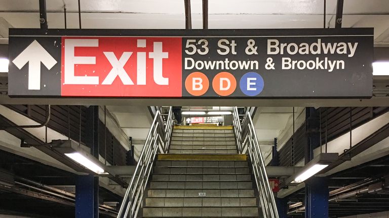The young mother fell down the stairs at Seventh Avenue station. File pic
