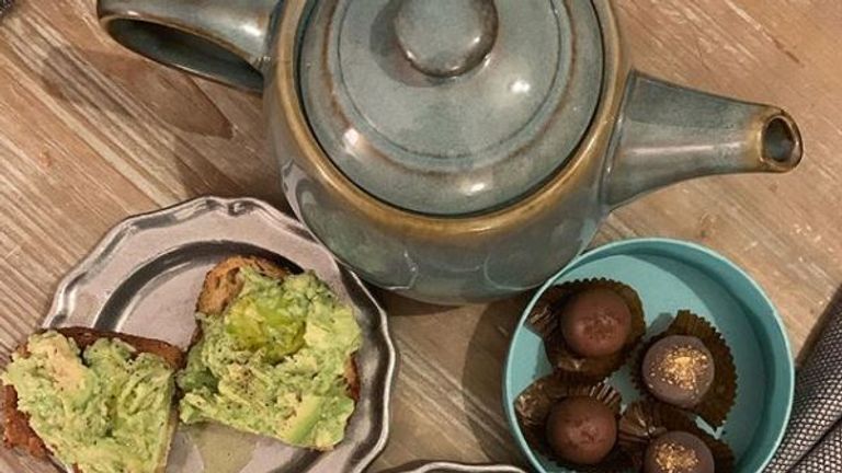 Meghan served up avocado on toast for her friend during his visit to London. Pic: Instagram/Daniel Martin