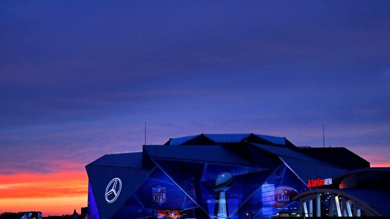 Mercedes-Benz Stadium is the home of the Atlanta Falcons