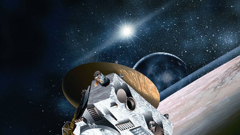 An artist&#39;s illustration of New Horizons as it flew past Pluto a few years ago. Pic: NASA