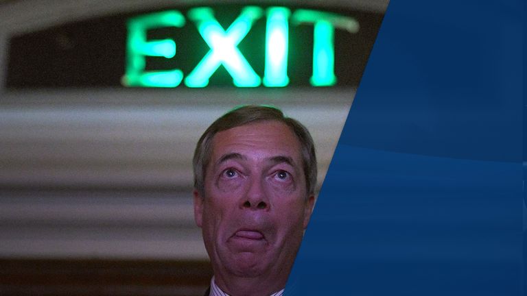 Nigel Farage has said the existing party system cannot cope with Brexit