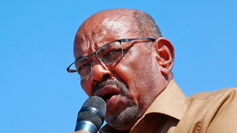 The president said he spoke against people who wanted to destroy Sudan