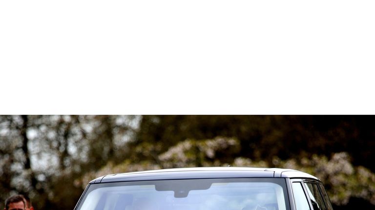 Prince Philip drives Range Rover in 2016
