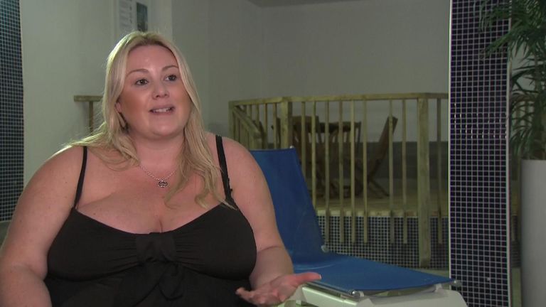 Sarah Le Brocq, 36, is obese and has struggled with her weight for as long as she can remember