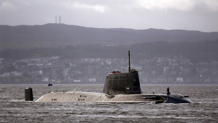 A file photo shows the British Royal Navy&#39;s nuclear submarine, HMS Astute