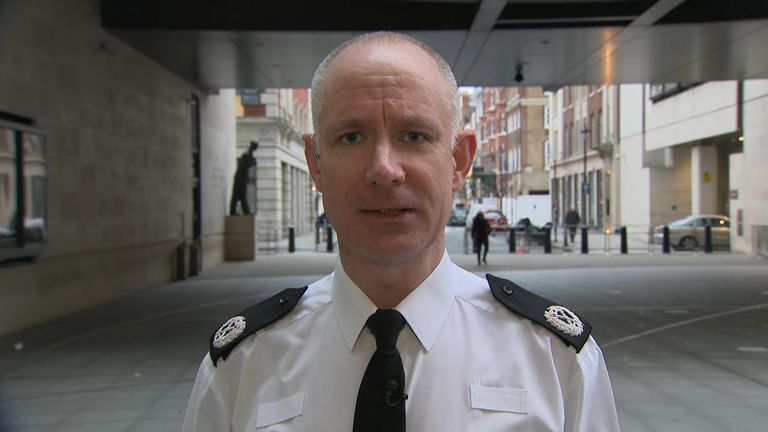 British Transport Police officer Sean O&#39;Callaghan gives statement on train stabbing.