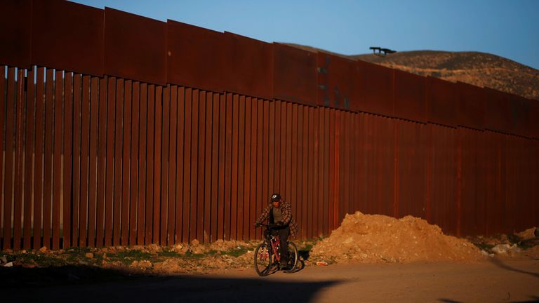 Parts of the border already have a wall, such as here dividing Tijuana and San Diego County