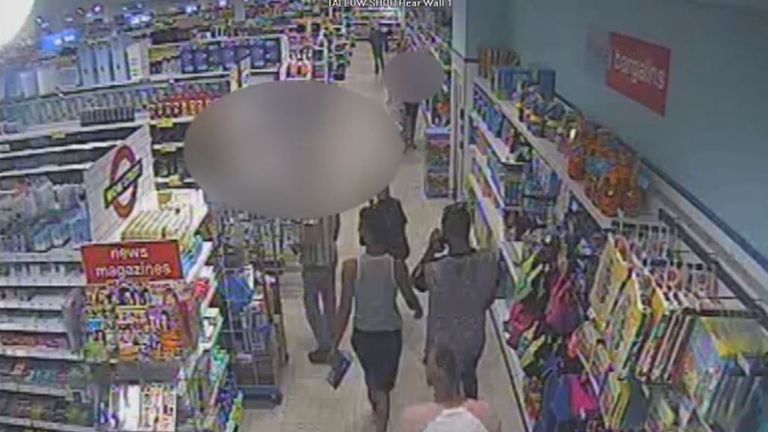CCTV showed Cech, Dudi and Pulko walking through the store