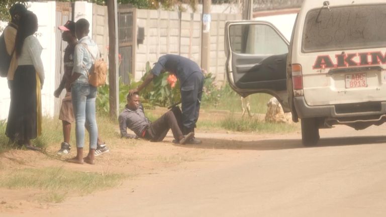 Man beaten up by police in Zimbabwe