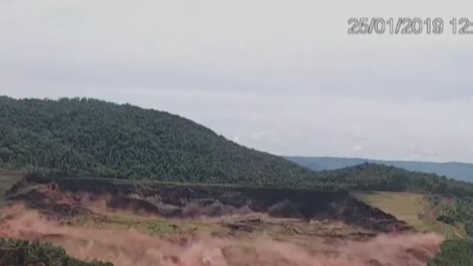 Incredible new footage of dam bursting in Brazil | World News | Sky News