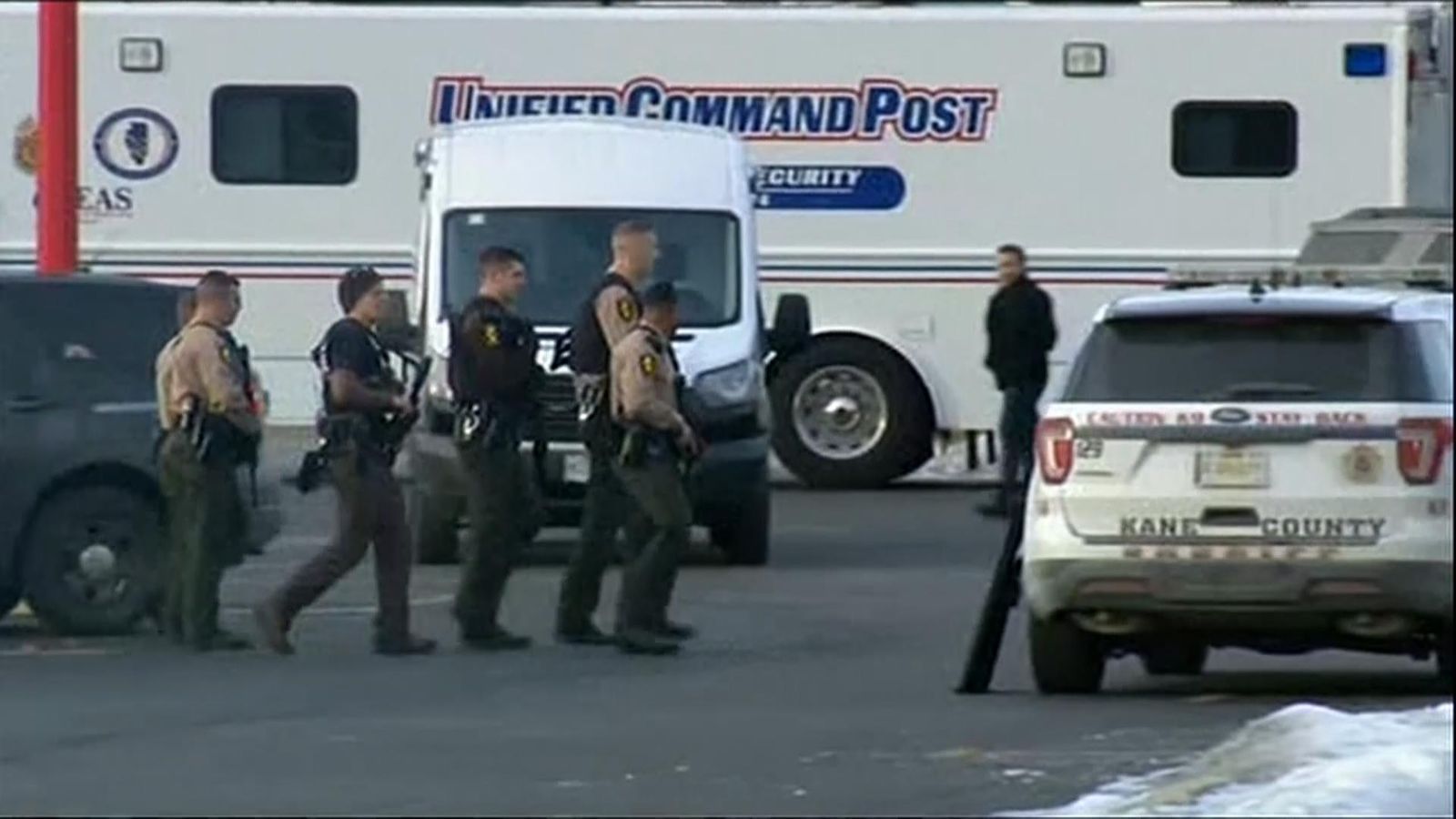 Five dead and several officers wounded in mass shooting in Aurora