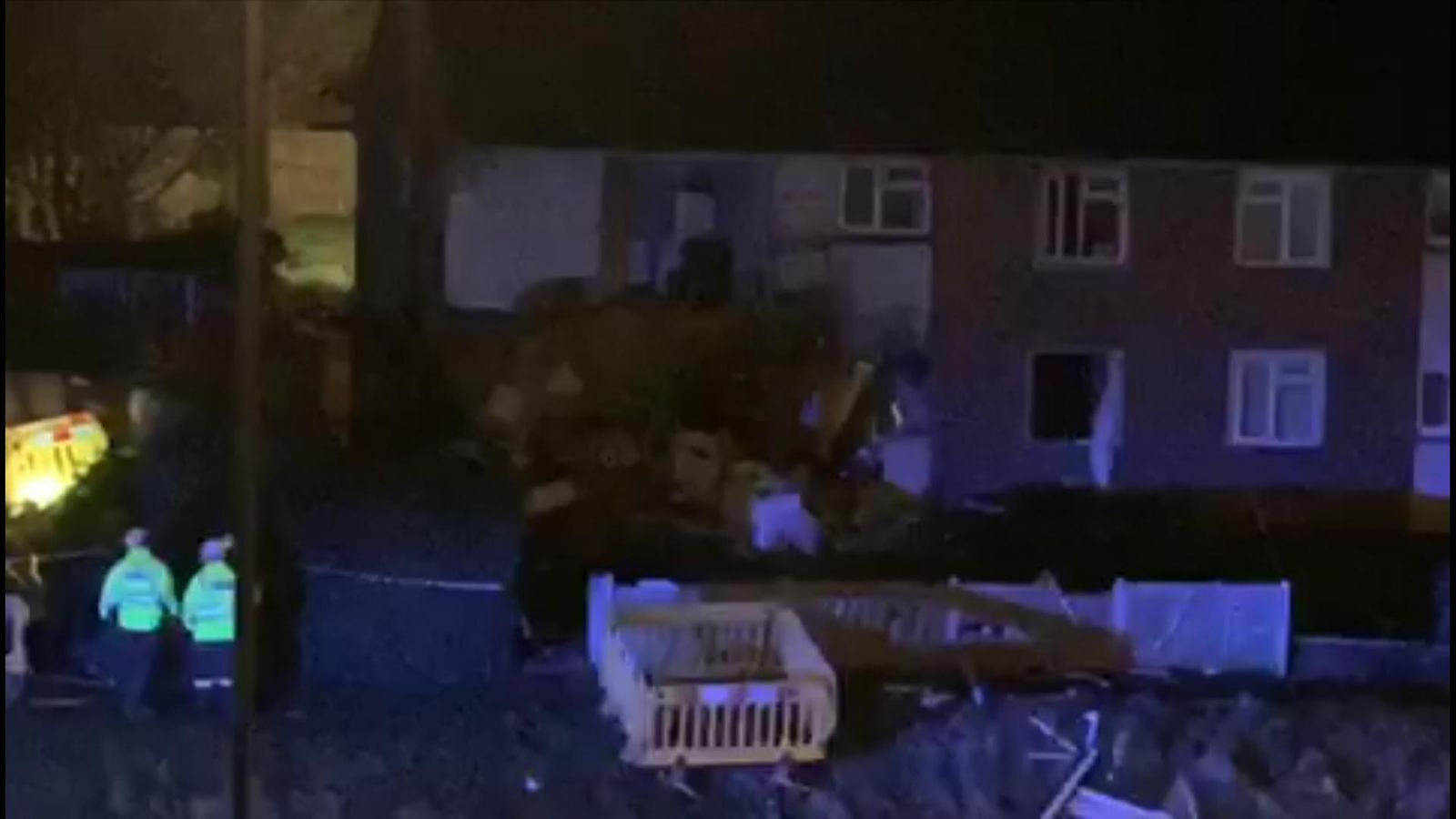 Reports of explosion in Bristol as three people hurt in house fire UK