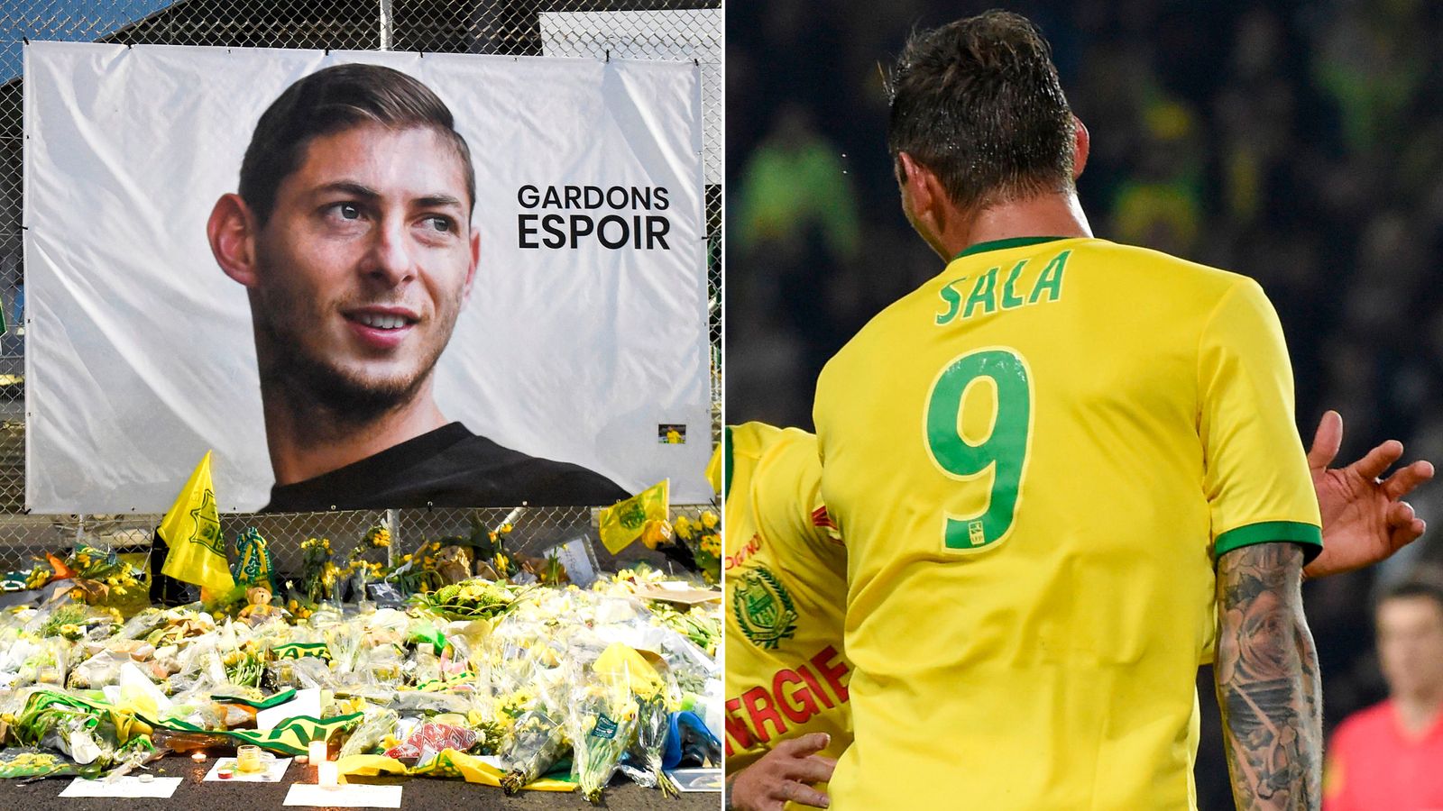 Nantes retire No 9 Sala shirt in honour 