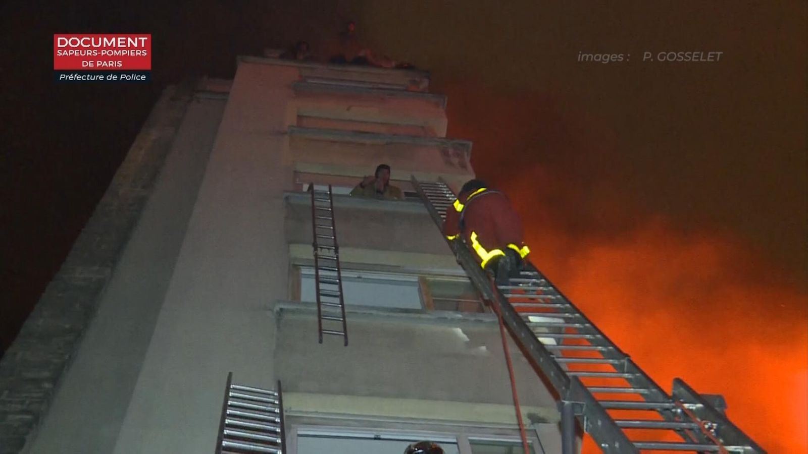 Woman arrested as fire in Paris kills 10 people | World News | Sky News