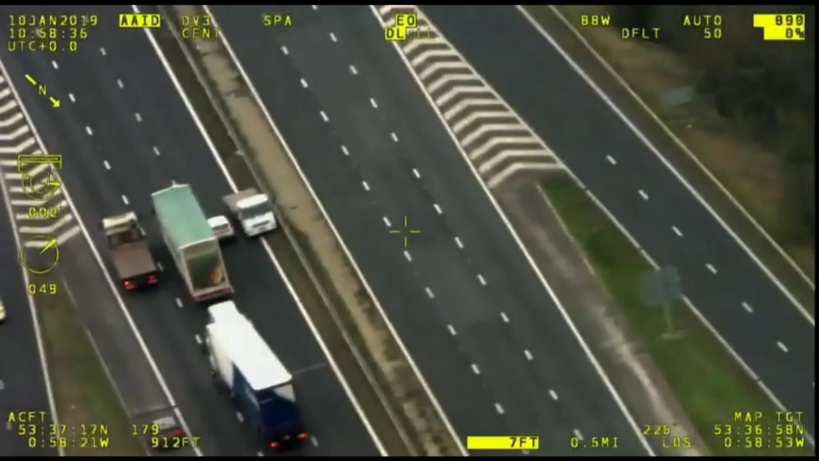 Man who rammed police car and drove wrong way on motorway jailed | UK ...